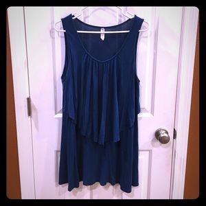 Dark Blue Long Tank